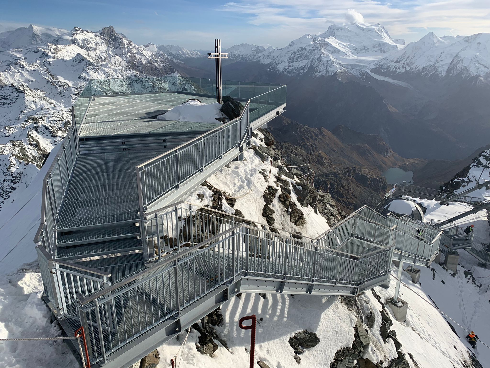Un escalier fribourgeois posé à 3’300 mètres d’altitude
