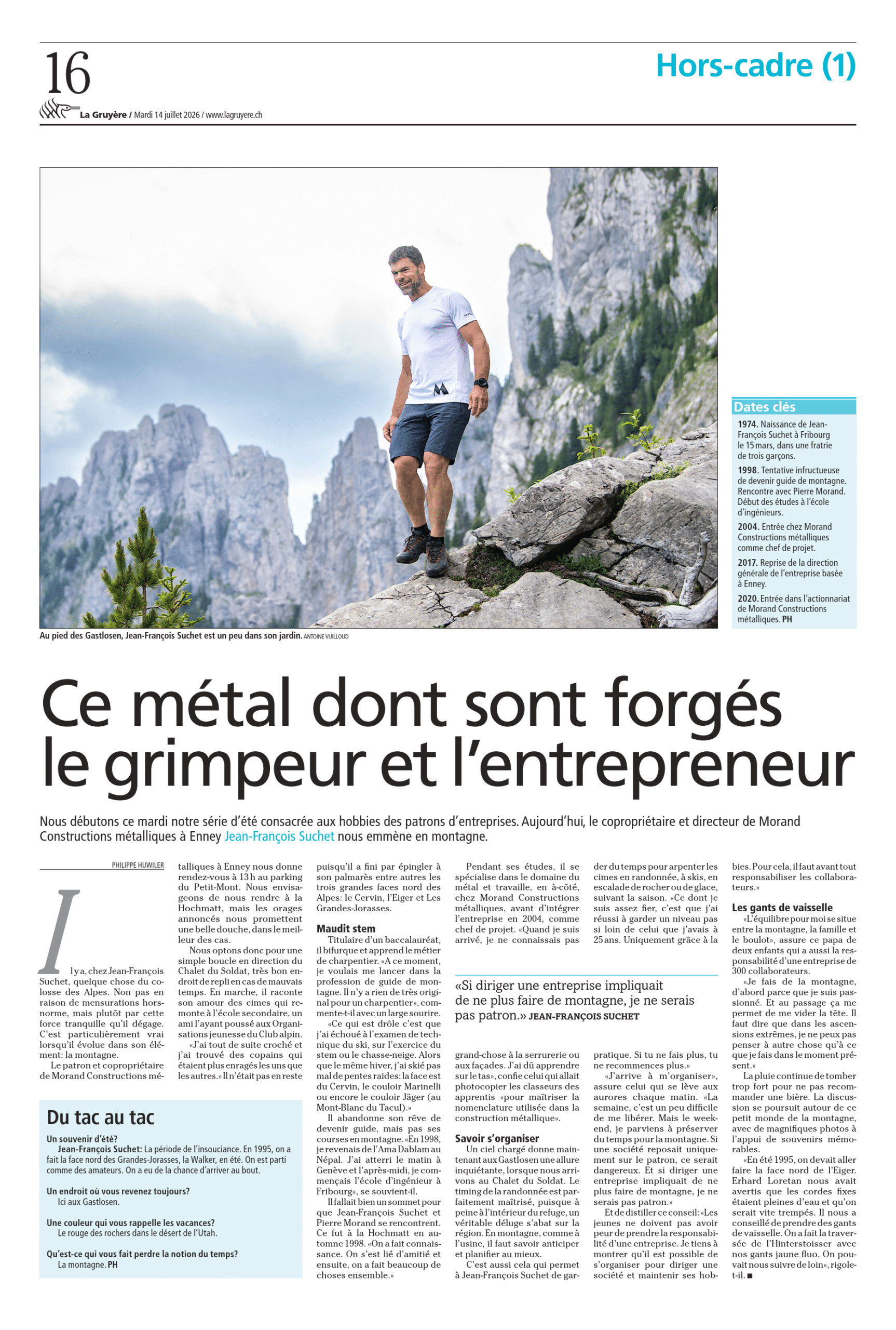 Ce métal dont sont forgés le grimpeur et l&rsquo;entrepreneur